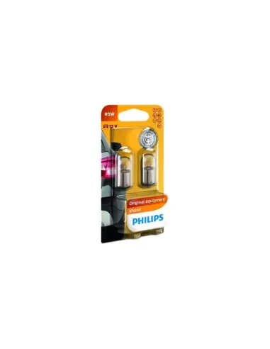 Lampara R5W Standard Philips 12V 5W  Ba15S 2 Unidades