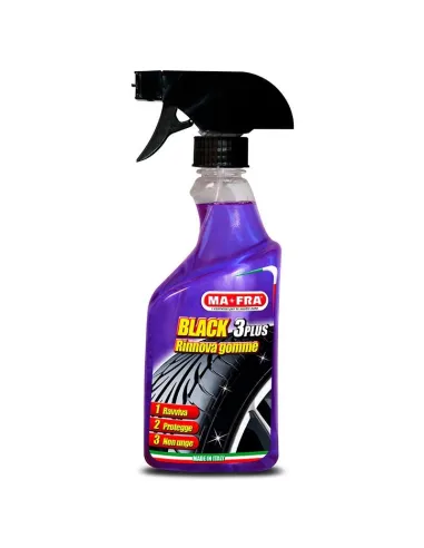 Renovador Neumaticos Black 3 Plus Pulido Antigrietas Mafra 500 Ml.