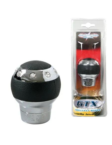 Pomo Cambio Cuero Y Brillantes "Gtx"