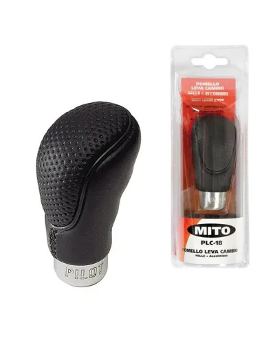 Pomo Cambio Cuero Negro "Mito"