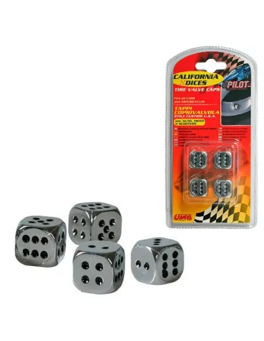 Tapones Valvula Cromados Forma De Dado
