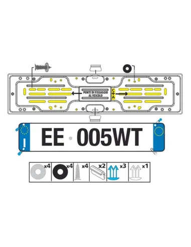 Porta Placa De Matricula Aluminio