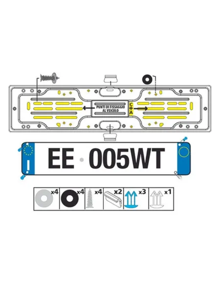 Porta Placa De Matricula Aluminio