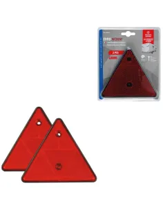 Reflectores Triangulares Rojos 160 Mm 2 Piezas