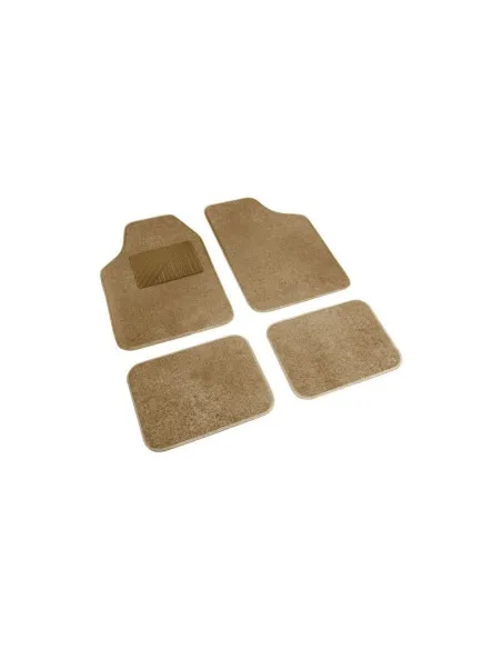 Alfombras Cosmo Universal Moqueta Y Pvc Beige 4 Piezas