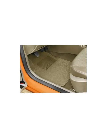 Alfombras Cosmo Universal Moqueta Y Pvc Beige 4 Piezas