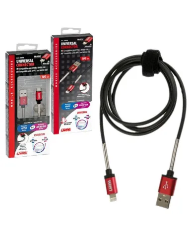 Cable Universal Usb Y Micro Usb/Apple 8 Pin 100 Cm