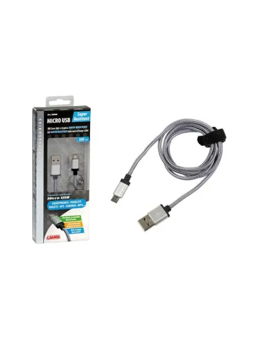 Cable Usb Y Micro Usb Metalico Reforzado 100 Cm