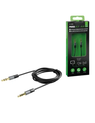 Conector Audio Coche Movil Doble Macho