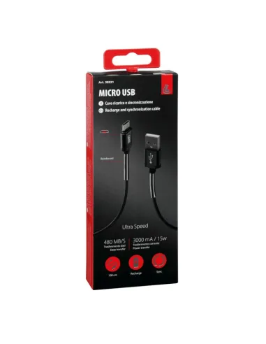 Cable Compatible Camión 24V Usb/Micro Usb 1M