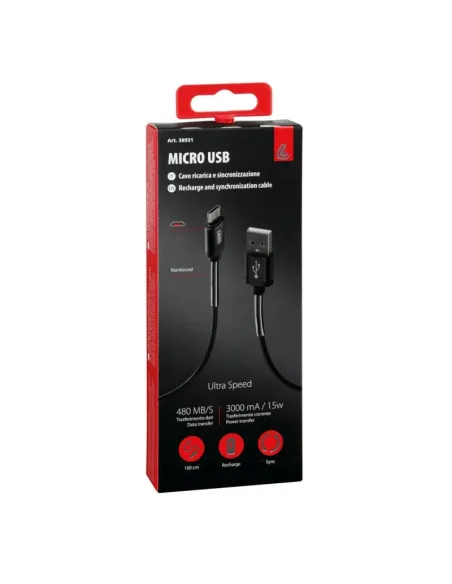 Cable Compatible Camión 24V Usb/Micro Usb 1M