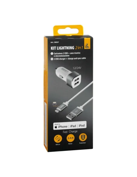 Cargador Compatible Camión 24V Original + Cable Iphone