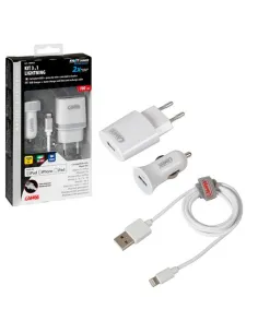 Cargador Original 12V/24V + 230V Iphone 5/6/7 (8 Pins...