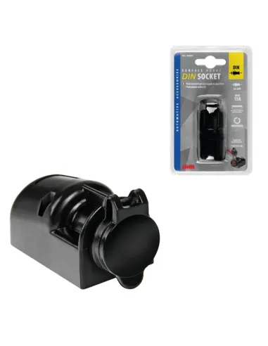 Toma Enchufe Mechero Ext-5 Din Con Tapa Max 15A 12/24V