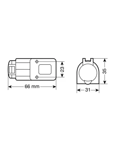 Toma Enchufe Mechero Ext-5 Din Con Tapa Max 15A...