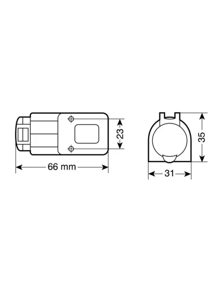 Toma Enchufe Mechero Ext-5 Din Con Tapa Max 15A 12/24V