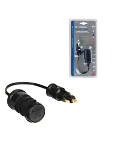 Adaptador Enchufe Mechero Standard+Din Con Alargador...