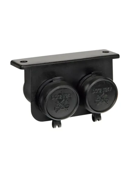 Enchufe Mechero Ext-4 2 Tomas Interior Y Exterior Impermeable 15A 12/24V