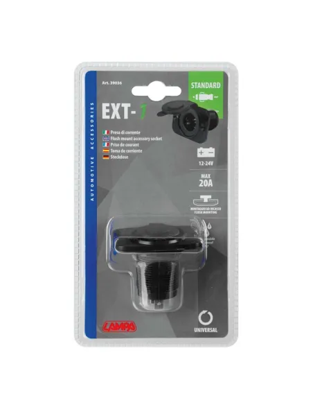 Toma Enchufe Mechero Ext-1 Max 20A 12/24V