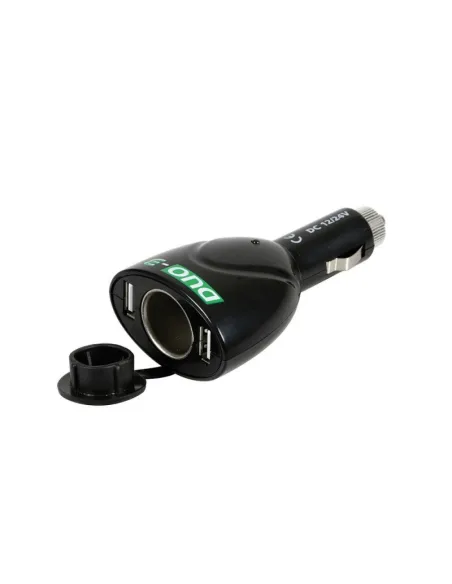 Enchufe Mechero Duo3 1 Toma Standard 2 Usb 12V 5W