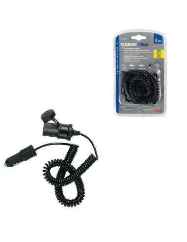 Enchufe Mechero Con Alargador Espiral 4 M Luz...