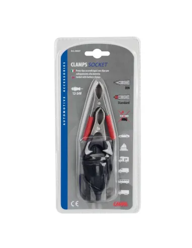 Enchufe Con Pinzas De Bateria 12/24V