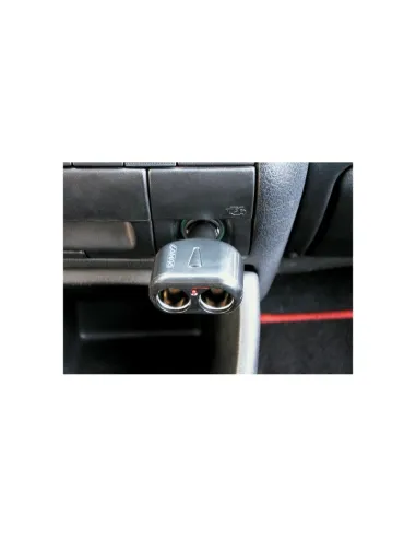 Enchufe Mechero Gemelo 2 Tomas Luz Led Fusible...