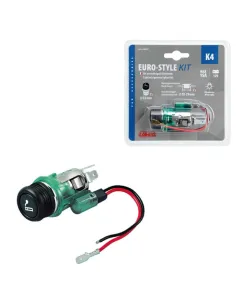 Enchufe Mechero Europeo K4 Con Luz 22 Mm Diametro 12V