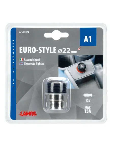 Mechero Europeo A1 12V 22 Mm Diametro