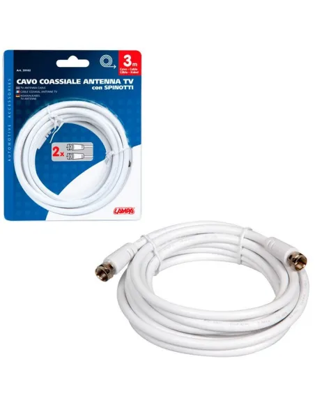 Cable Coaxial Para Antena Tv Globo 3 Metros