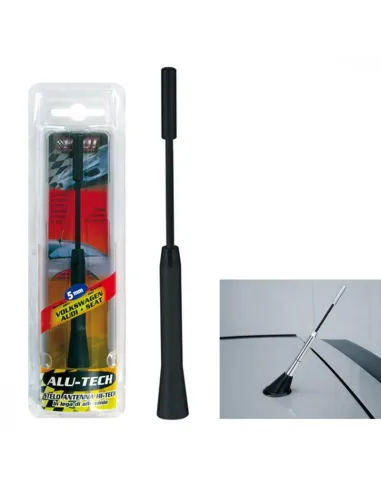 Antena Alutech Altura 24 Mm Acople 5 Mm Ø Para Audi Seat Opel Vw