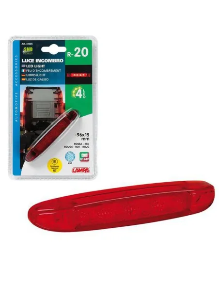 Luz De Galibo 4 Led 12/24V Roja