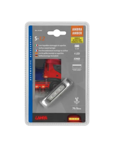Luz De Galibo 4 Led 12/24V Ambar