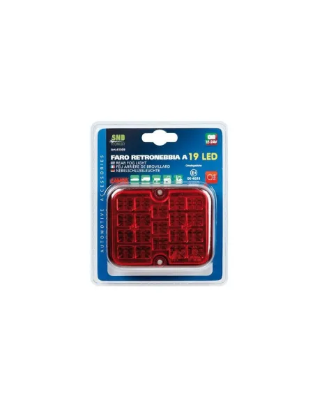Faro Antiniebla 19 Led 12/24V Rojo