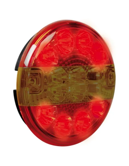 Faro Trasero Redondo 3 Funciones 14 Led 12/24V Homologacion E
