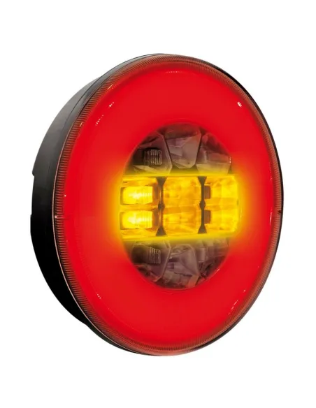 Faro Trasero Redondo 29 Led 12/24V 3 Funciones Homologacion E