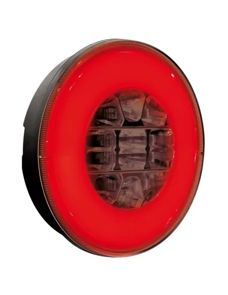 Faro Trasero Redondo 29 Led 12/24V 3 Funciones Homologacion E