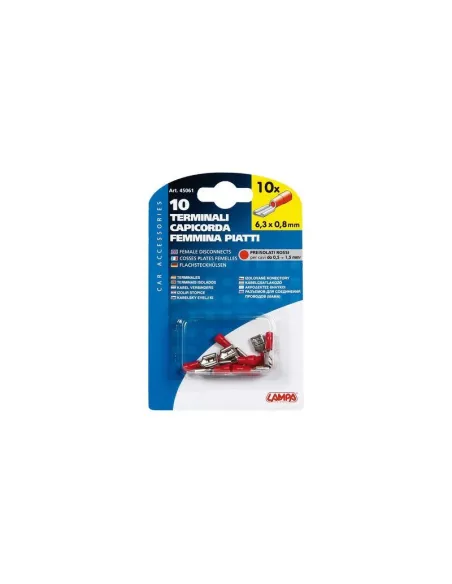 Terminales Rojo 0,5-1,5 Mm2 10 Hembra