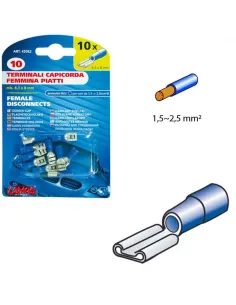 Terminales Azul 1,5-2,5 Mm2 10 Hembra