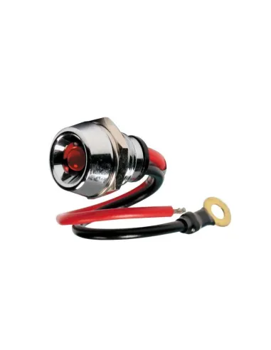 Luz Led Rojo 12/24V Cuerpo Cromado