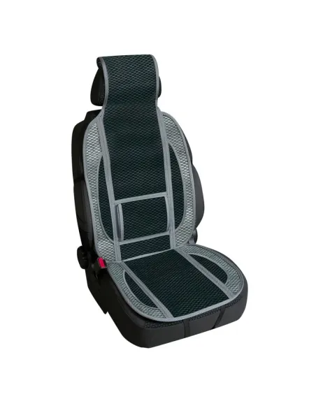 Respaldo De Asiento Deportivo En Fibra De Bambu Natural Deportivo Negro/Gris