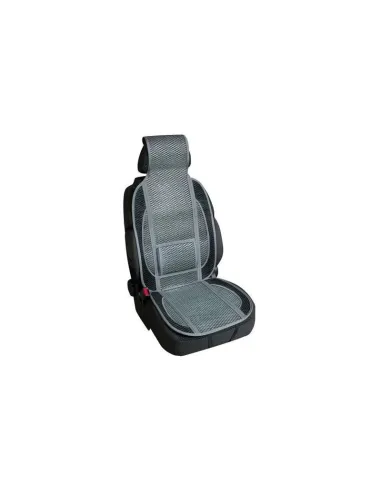 Respaldo De Asiento Deportivo En Fibra De Bambu Natural Gris/Negro