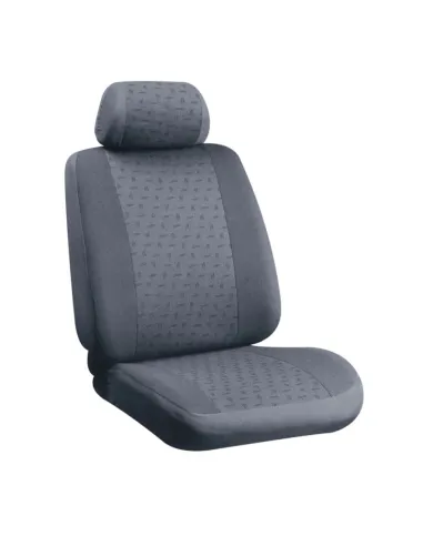 Funda Asiento Glamur En Poliester 8 Piezas Gris