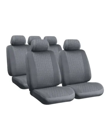Funda Asiento Glamur En Poliester 8 Piezas Gris