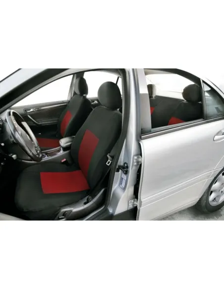 Funda Asiento Deportivo En Poliester 8 Piezas Roja/Negro