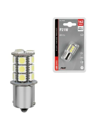 Lampara P21W 12 V 18Smd X 3 Chips Ba15S (Blister 1 Unidad)