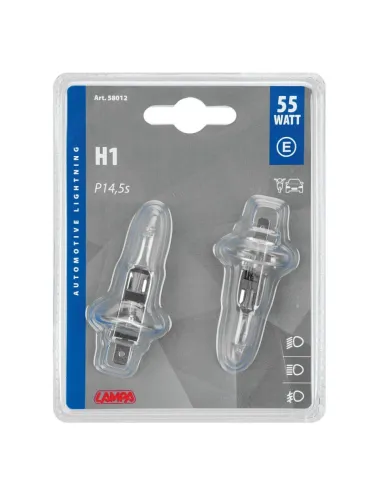 Lampara H1 12V 55W P14,5S Homologacion E...