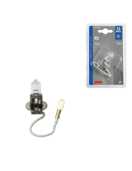 Lampara H3 12V 55W Pk22S Homologacion E (Blister 1 Unidad)