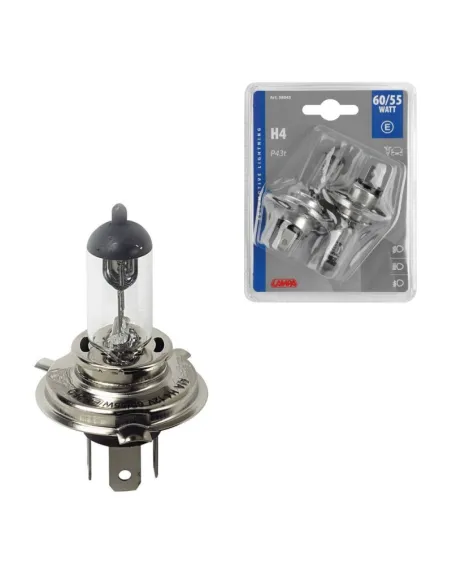 Lampara H4 12V 60/55W P43T Homologacion E (Blister 2 Unidades)