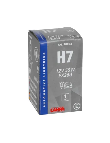 Lampara H7 12V 55W Px26D Homologacion E (Caja 1...